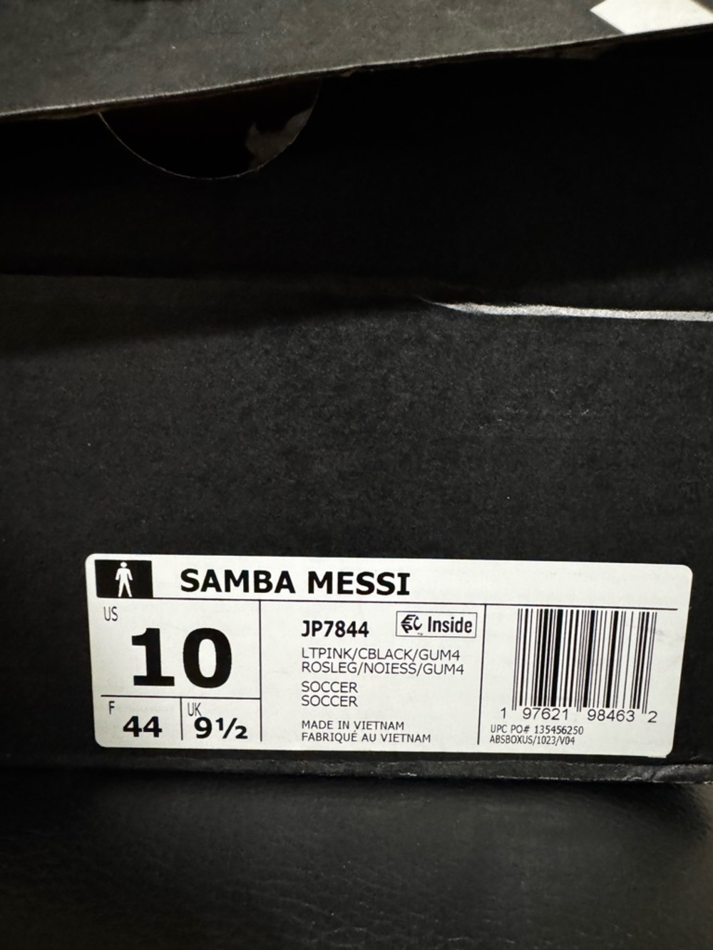 adidas Pink and Black Samba-style Men’s Sneakers - Picture 6 of 6
